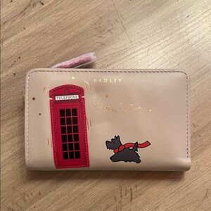 RADLEY LONDON Beige Wallet with Red Telephone Booth and Black Scottie Dog